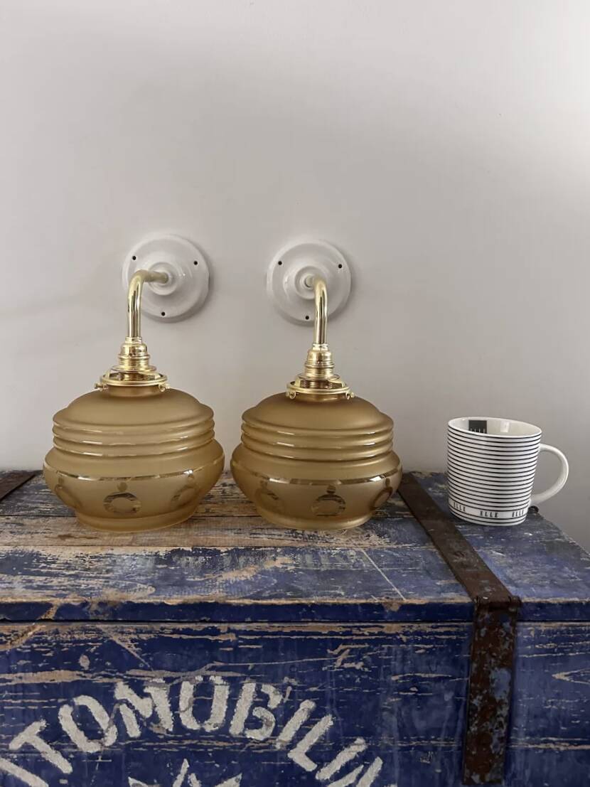 Pair of old wall lights