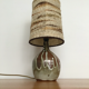 Vintage wool and ceramic lamp