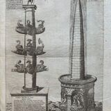 Antoine Lafrery, "Speculun Romanae Magnificen", set of 6 engravings, XVIth
