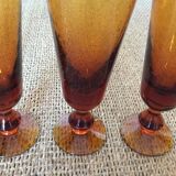 6 bubbled glasses