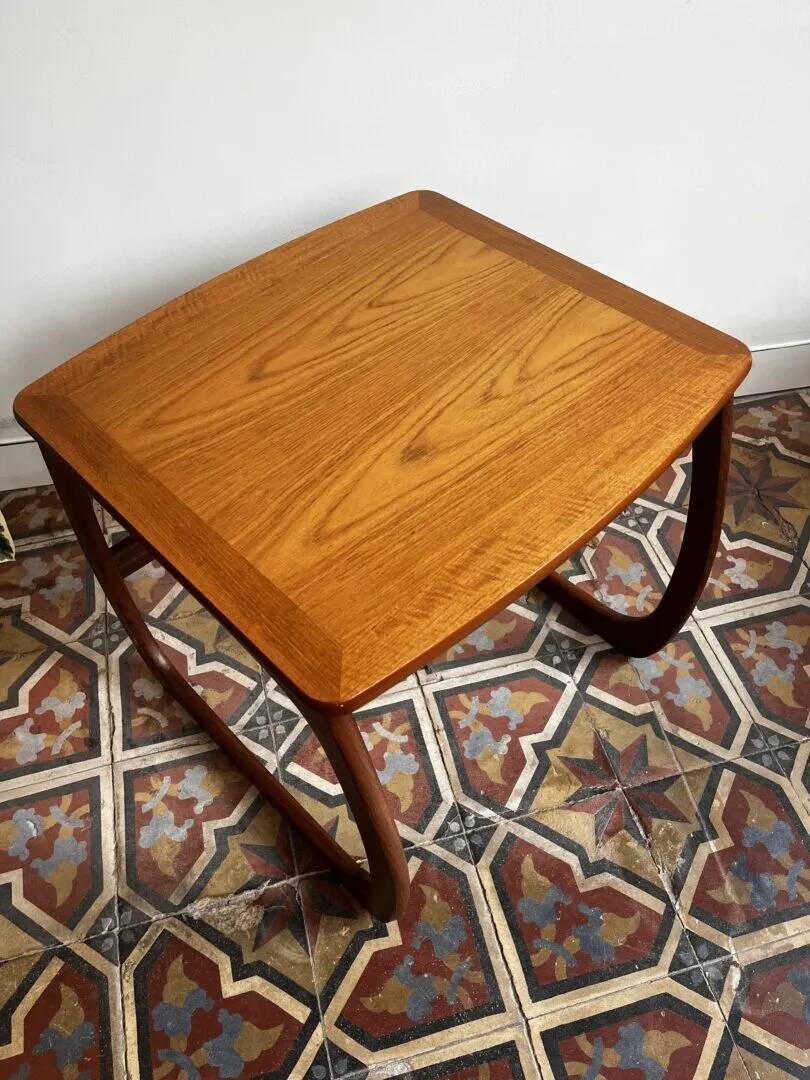 Teak nesting tables – Nathan Furniture, UK