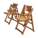 Set of Four Folding Dining Chairs,