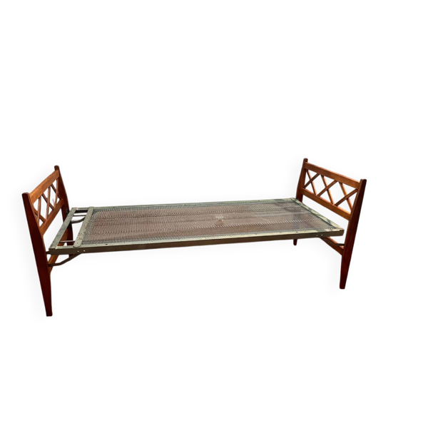 Lit daybed chêne vintage Ep 50/60