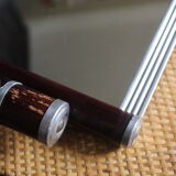 Vintage wood metal mirror top handles