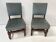 Pair of Louis XIII style twisted oak chairs from the 19th century.