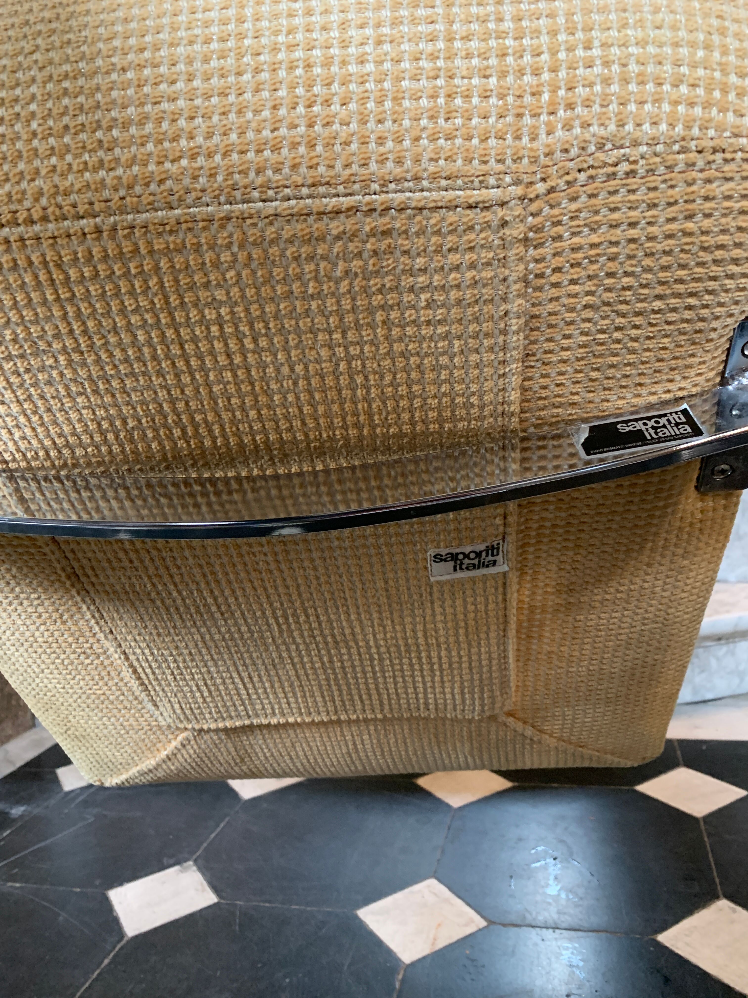 Set 6 chairs by Giovanni Offredi for Saporiti Italia 1970