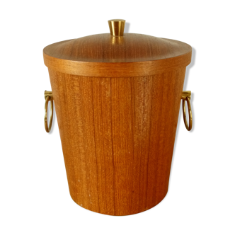 Scandinavian teak ice bucket