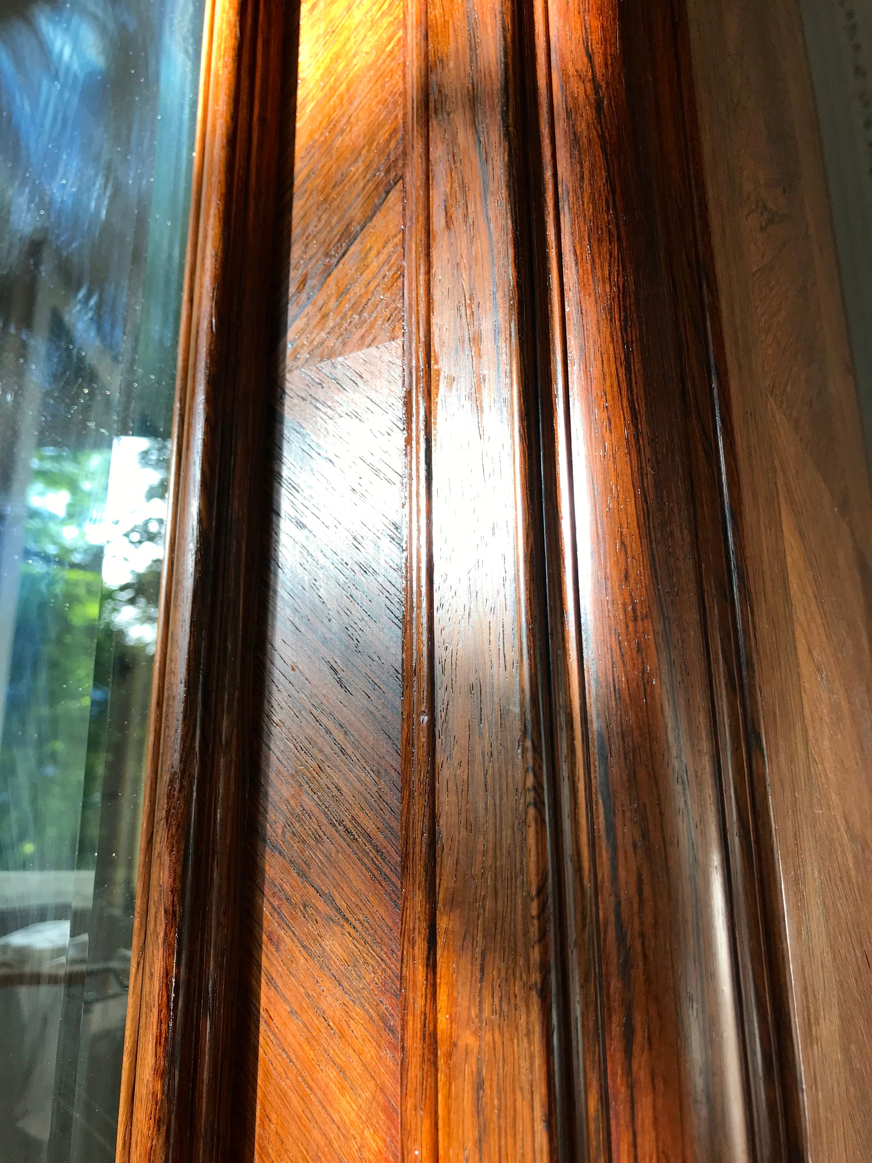 Bonnetière antique wardrobe with beveled ice interior elm magnifying glass style rocaille louis xv