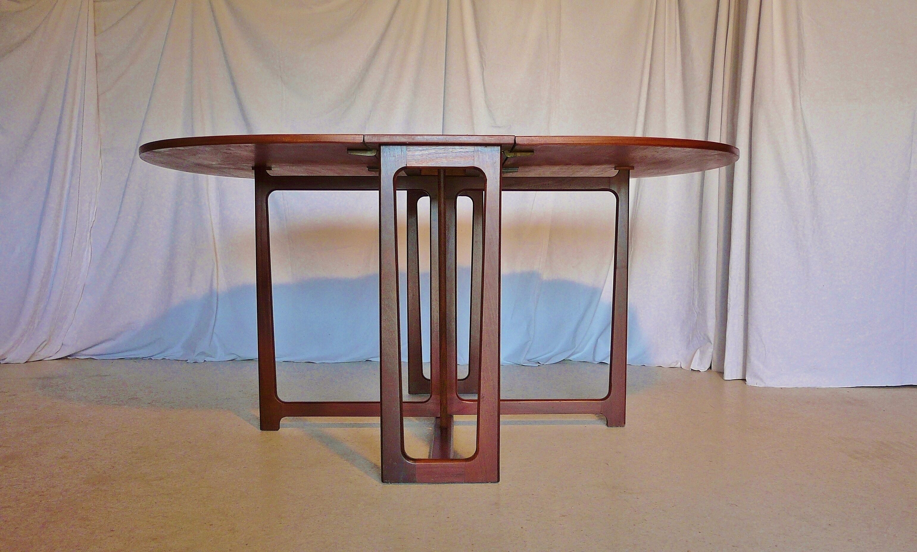 Scandinavian teak folding table