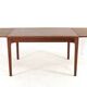 Table à manger rectangulaire extensible en teck de Henning Kjaernulf pour Vejle