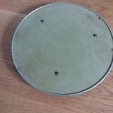 Appetizer tray with cups and Art Deco mirror tray