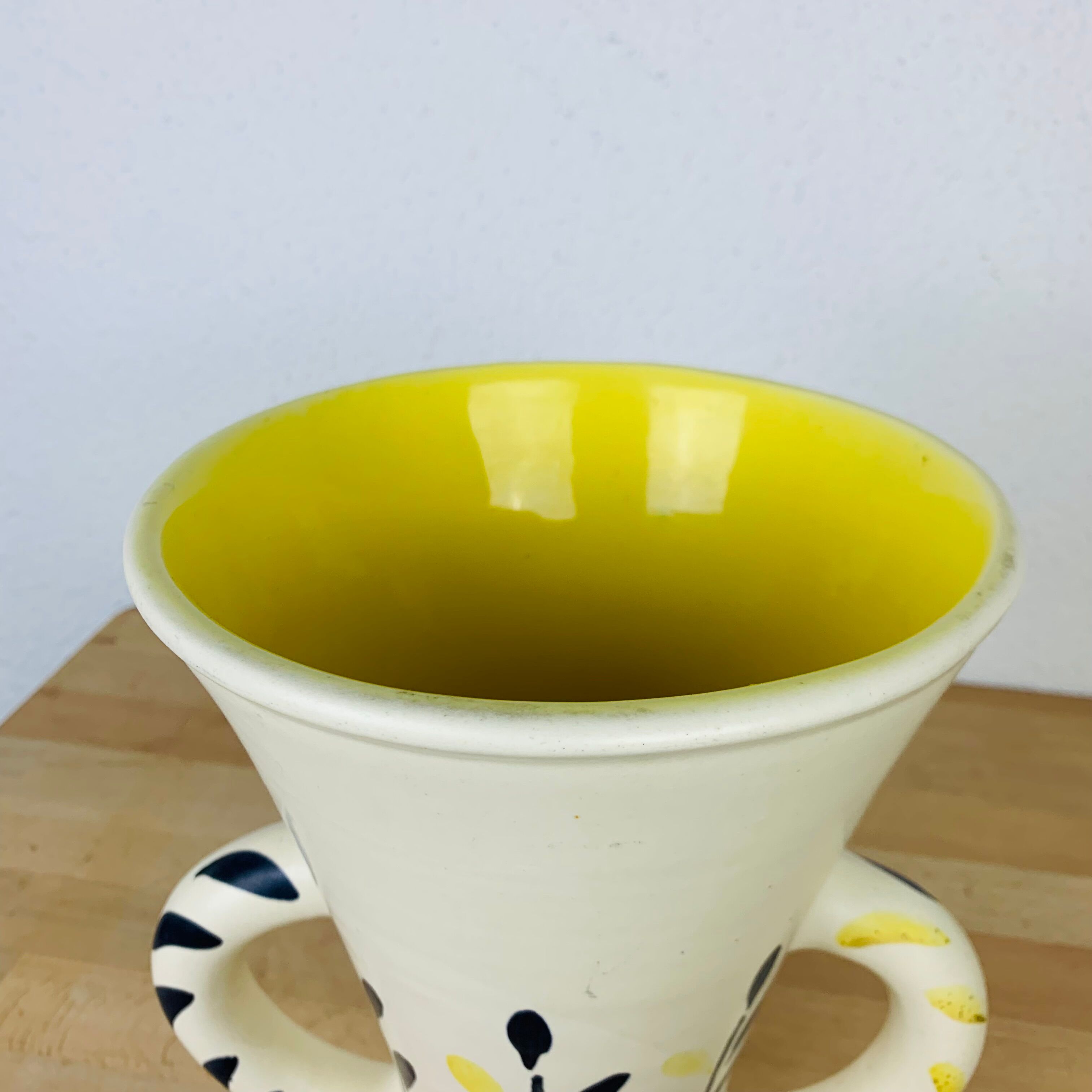 Sim Vallauris ceramic vase with handles
