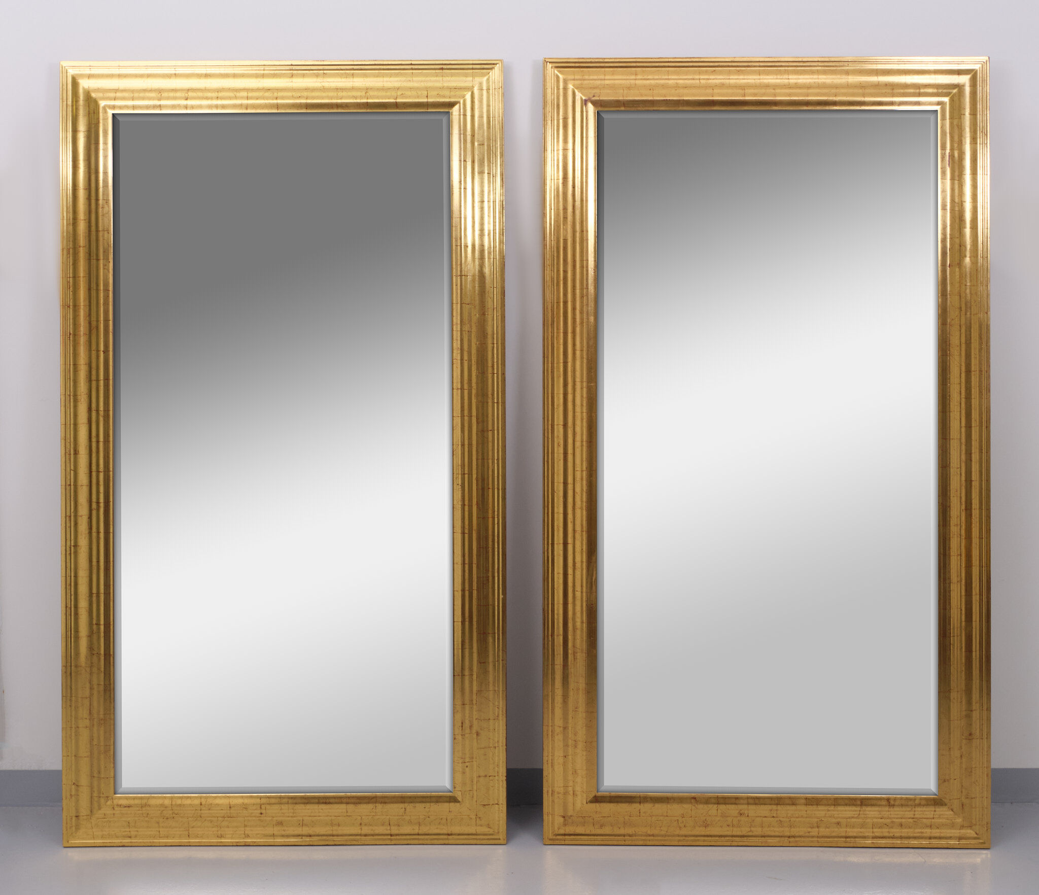 Deknudt gold wall mirror 1970s regency