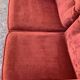 Coral velvet toad sofa