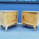 Pair of art deco bedside tables 40s