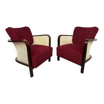 Art Deco Bauhaus armchairs by Lajos Kozma for Thonet Mundus