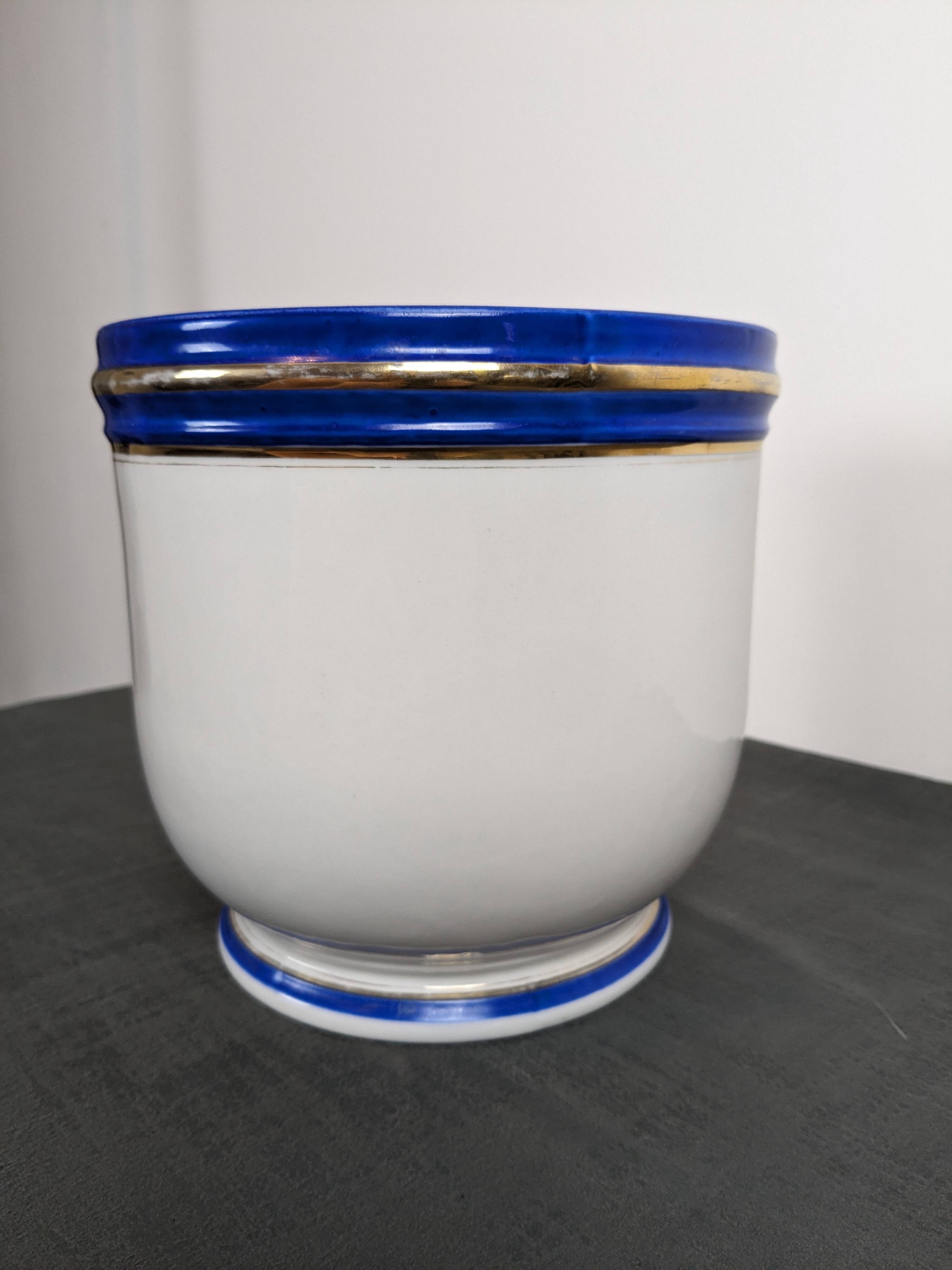 Cache pot vintage en céramique