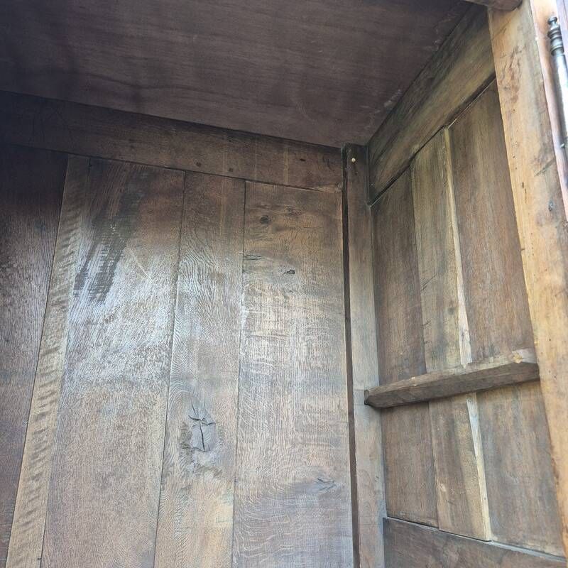 Louis XV wardrobe in blonde walnut from the 19th century, antique.