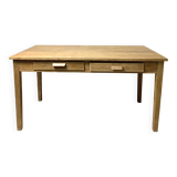 6-person solid wood farmhouse table