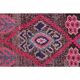 Vintage Turkish Oushak handmade wool cotton pink runner rug 79x342