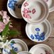 Set of 8 vintage deep plates, Edmond de Saint Amand -