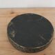 Round metal plate in patinated gold with an openwork border – D30 cm