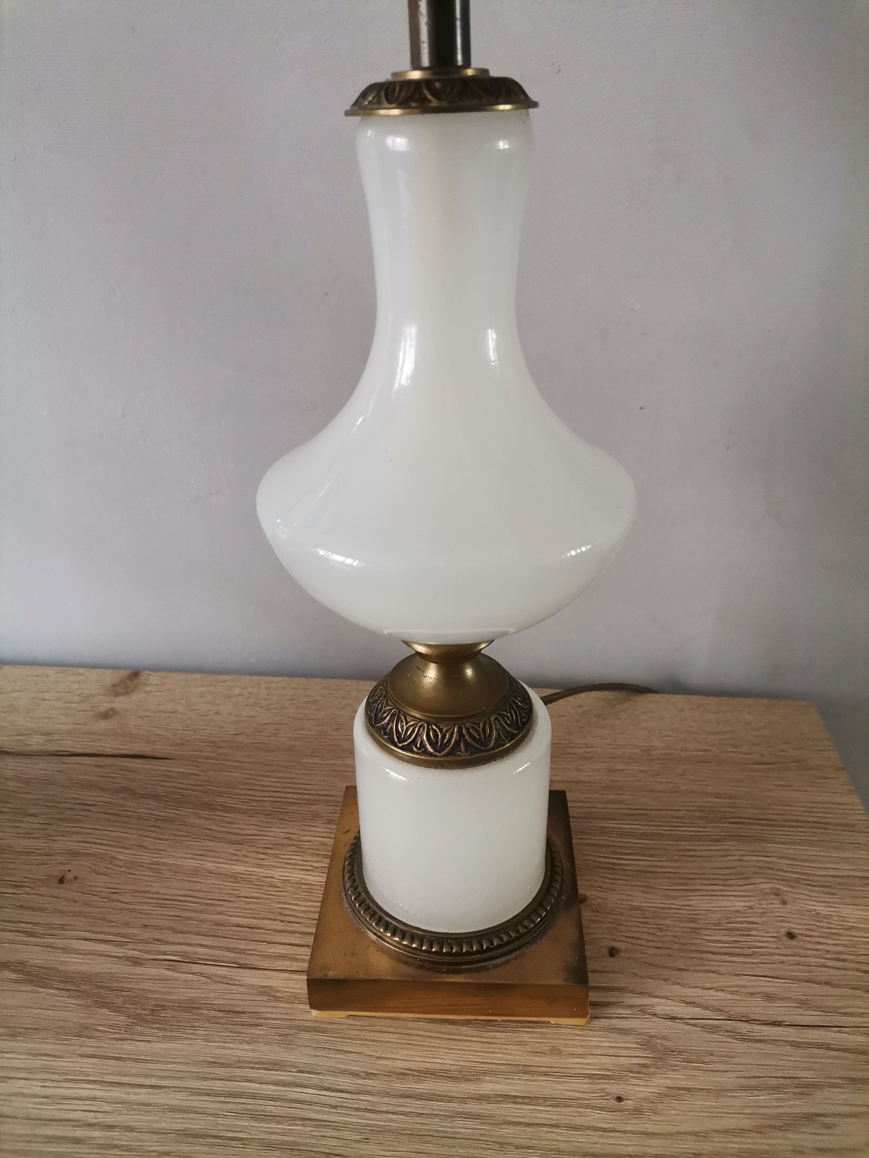Vintage opaline lamp