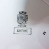 4 flat plates of Digoin Sarreguemines saverne model 220541