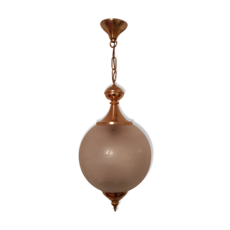 1900-style glass and brass suspension