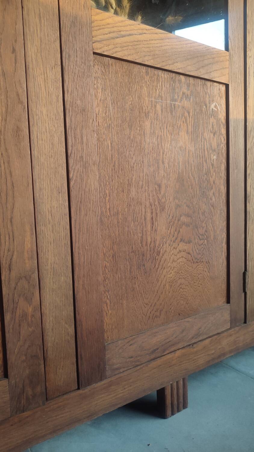 Glass-fronted Parisian wardrobe