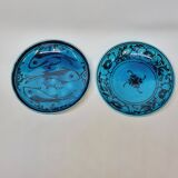 2 Coupelles En Céramique Bleu Turquoise De Perse