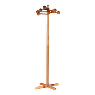 1970s Pine wooden coat rack from Denmark