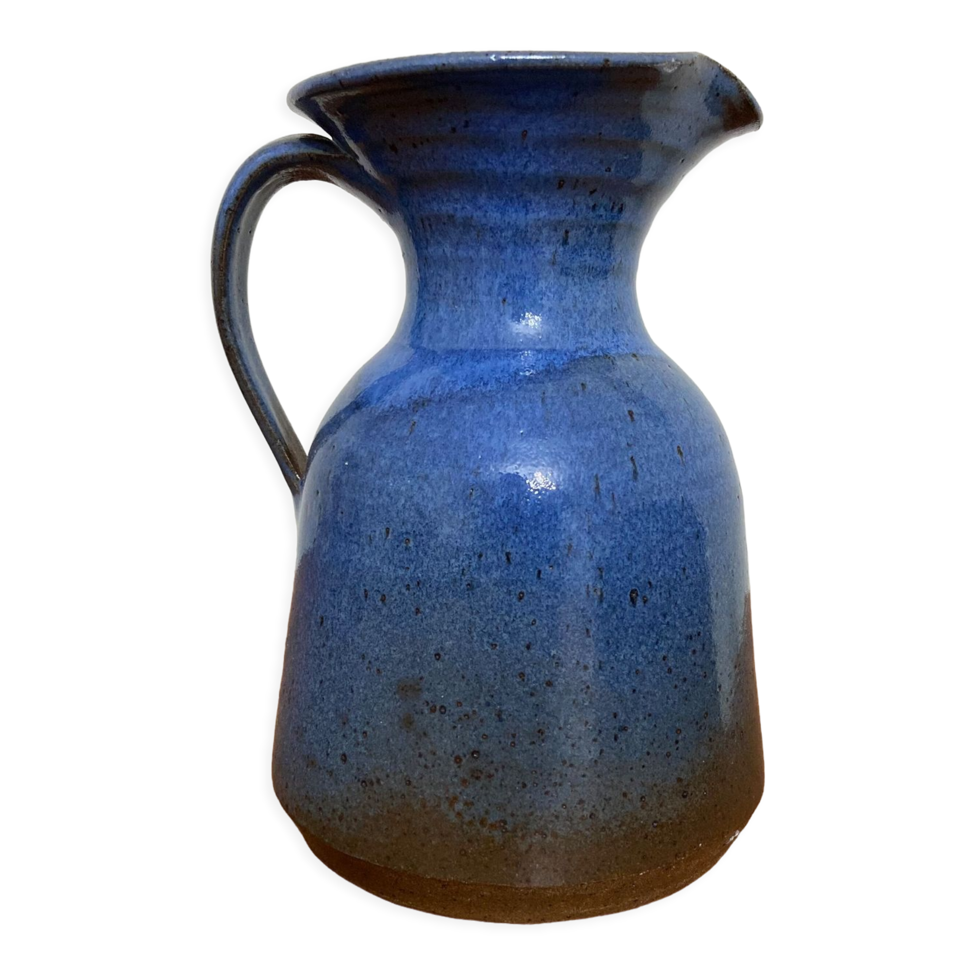 Glazed stoneware pitcher