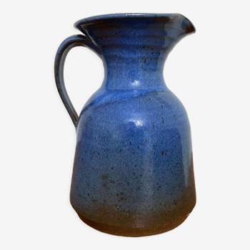 Glazed stoneware pitcher