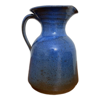 Glazed stoneware pitcher