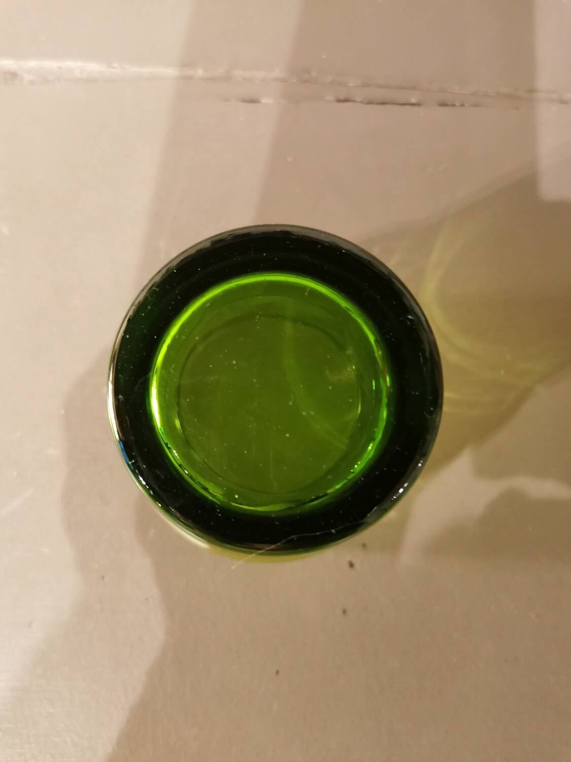 Set of 10 stackable vintage glasses