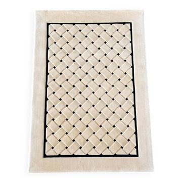 Tapis tufté main « Opal Variation » par Tisca France, années 1990