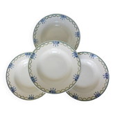 4 assiettes creuses vintage de St Amand 220643