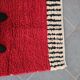 Traditional natural wool rug with colourful patterns, size 2/3 m.