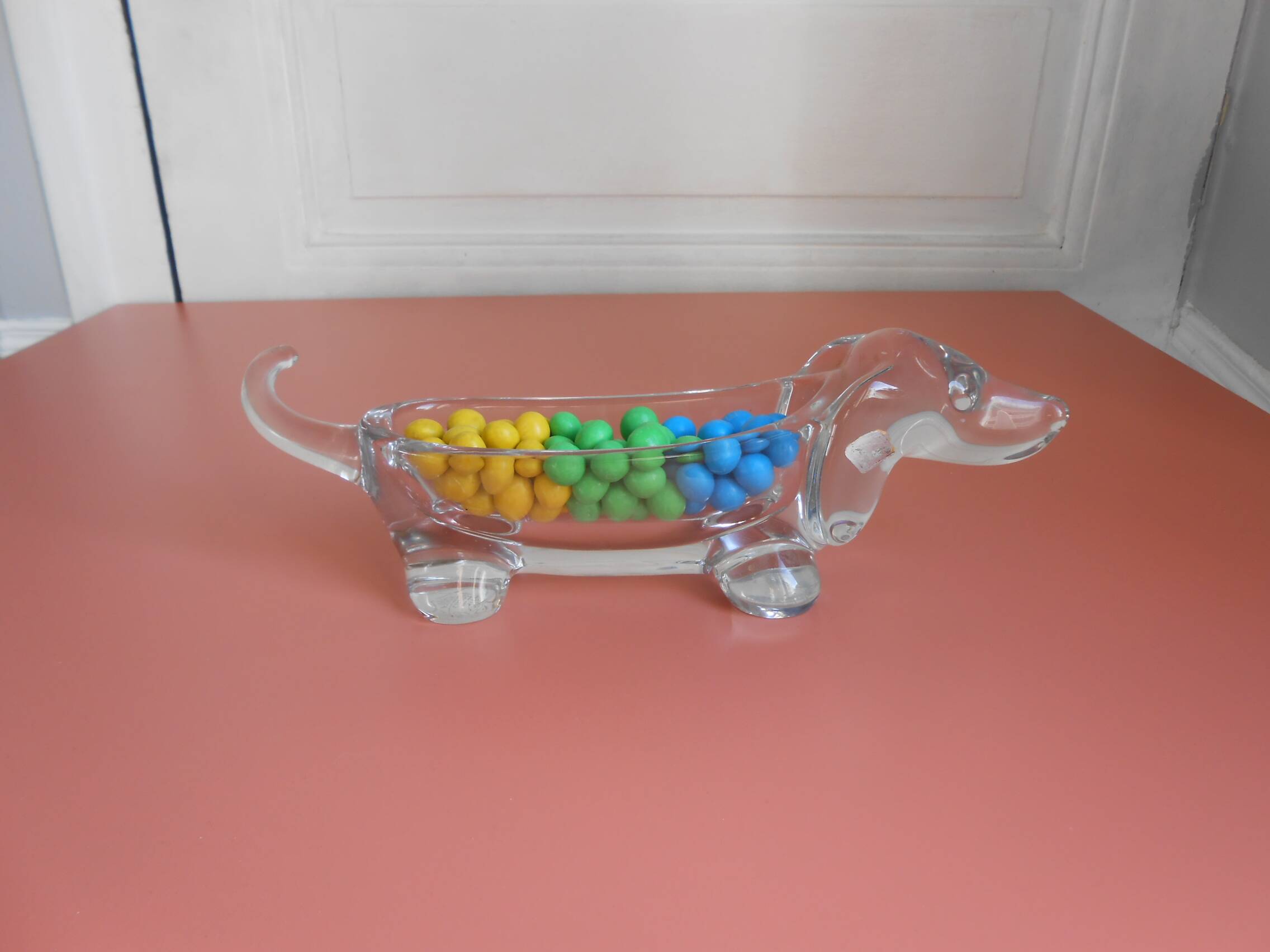 Dachshund crystal pocket tray Art Vannes