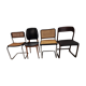 Suite of 4 mismatched chairs vintage model Marcel Breuer,Adrien,Baumann