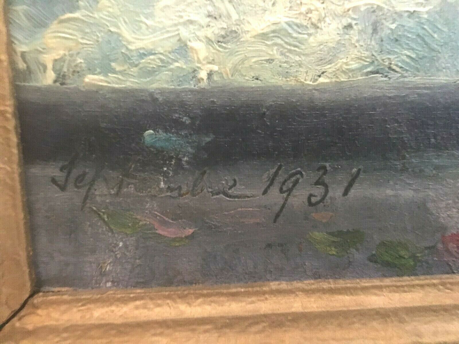 Oil on canvas signed Maisonneuve