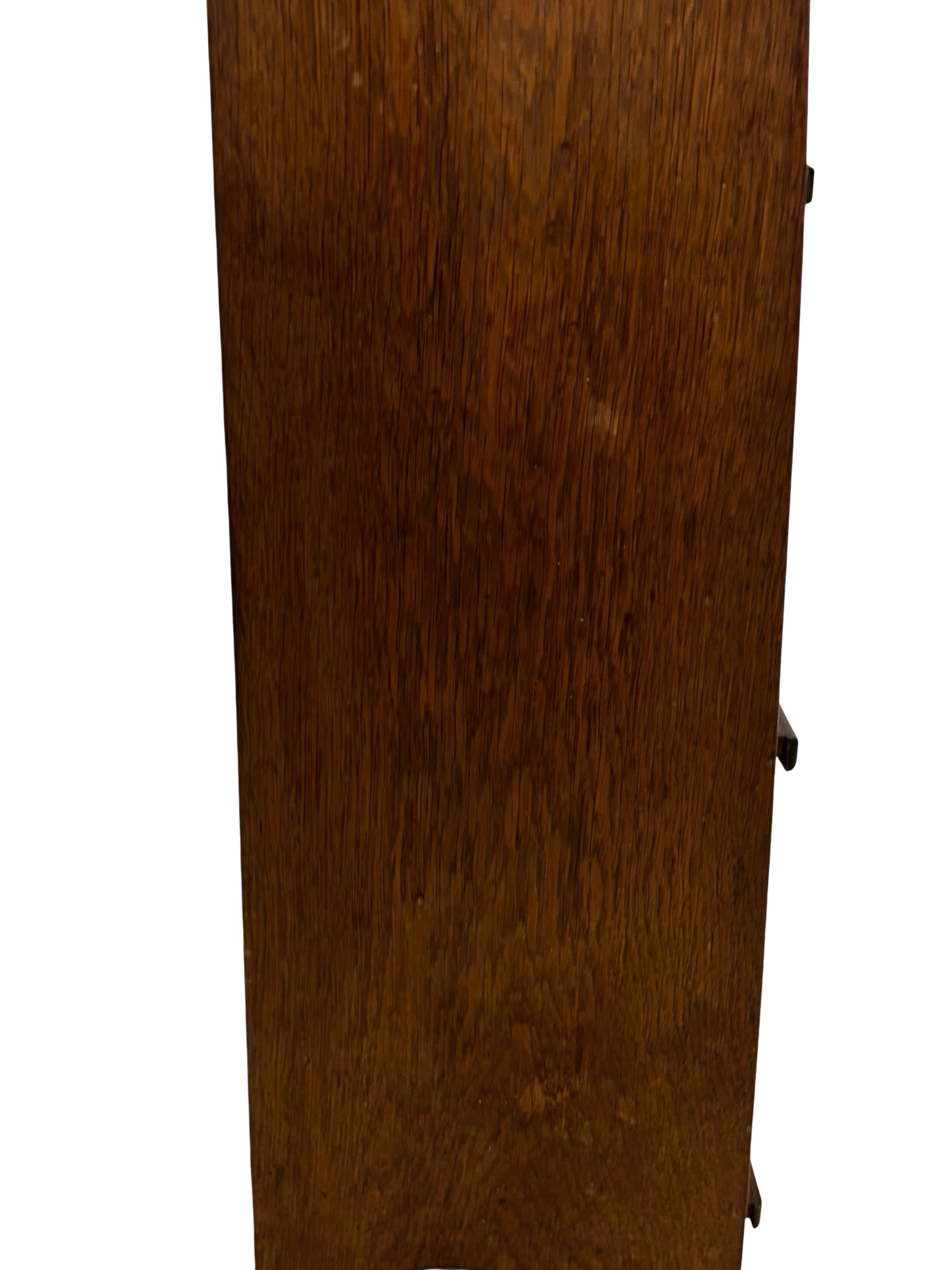 Art Deco Oak compact bookcase minimalist design