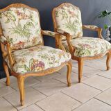 Paire fauteuils anciens