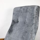 Fauteuil vintage gris, années 1970