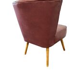 Vintage pink cocktail chair / single chair / retro chair