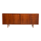 Buffet en teck danois avec portes coulissantes, années 1960