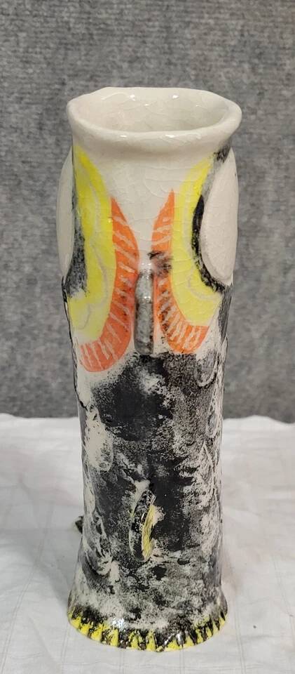 Ceramic vase representing a stylized fish, 20th century