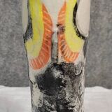 Ceramic vase representing a stylized fish, 20th century