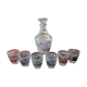 Vintage liqueur service Verrerie d'Arques